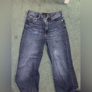 Aeropastel Straight Leg Dark Denim Jeans